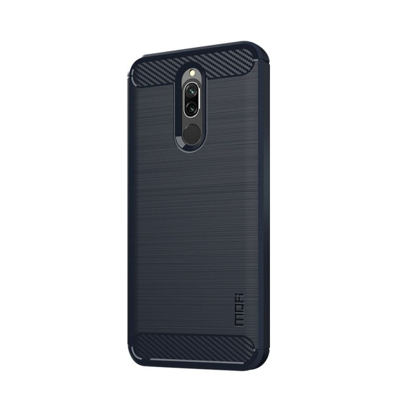 Cover Xiaomi Redmi 8 Sort Mofi Børstet Kulfiber