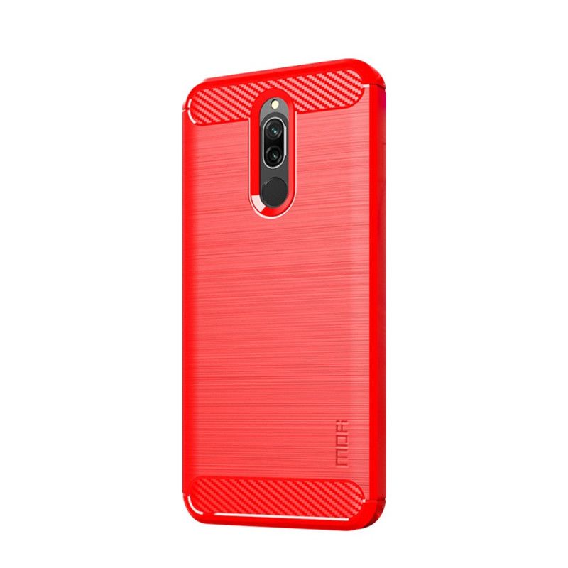 Cover Xiaomi Redmi 8 Sort Mofi Børstet Kulfiber