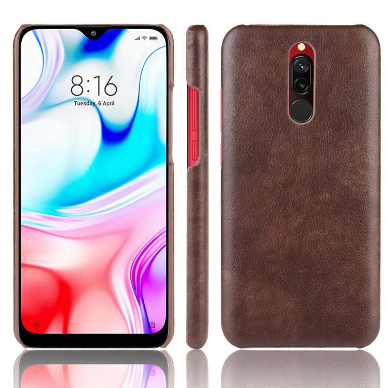 Cover Xiaomi Redmi 8 Sort Performance Lædereffekt