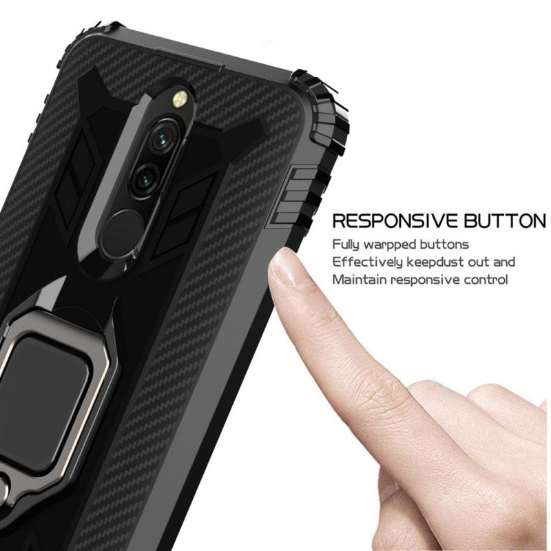 Cover Xiaomi Redmi 8 Sort Premium Ring