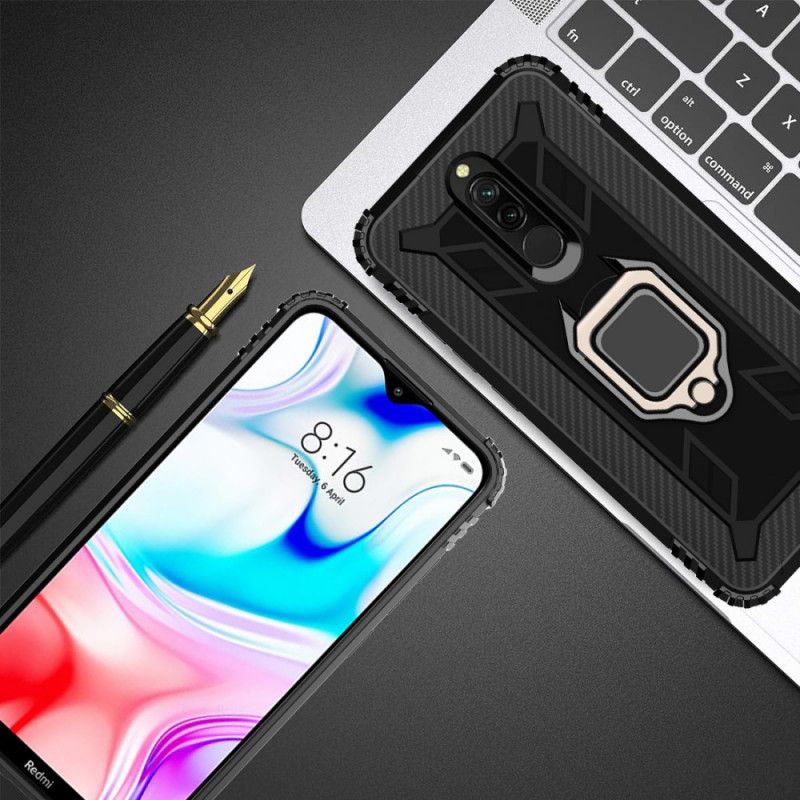 Cover Xiaomi Redmi 8 Sort Premium Ring