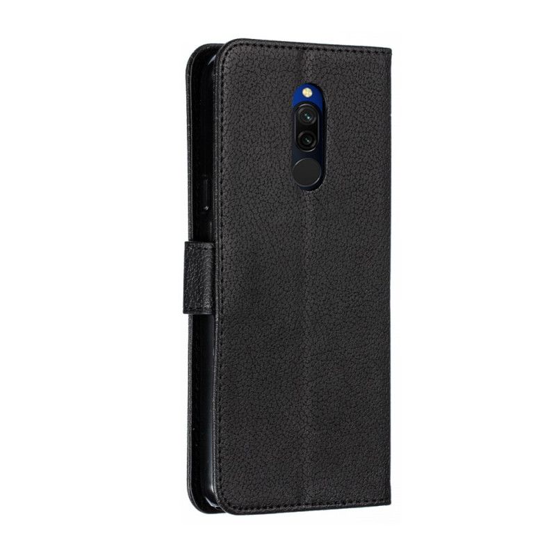 Flip Cover Læder for Xiaomi Redmi 8 Sort Leve Dit Drømmeimitationslæder