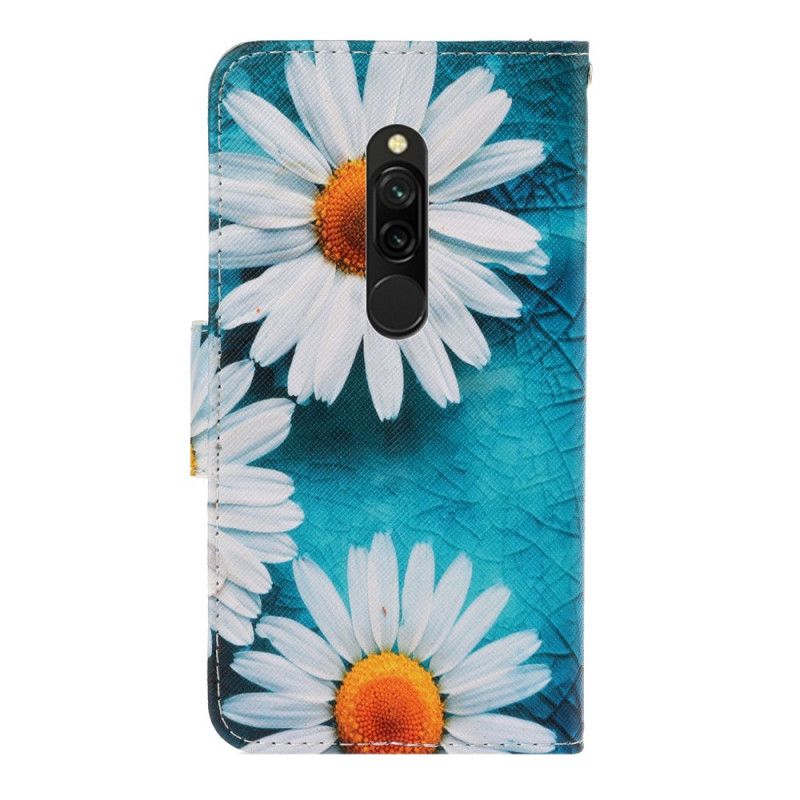 Flip Cover Læder for Xiaomi Redmi 8 Thong Tusindfryd