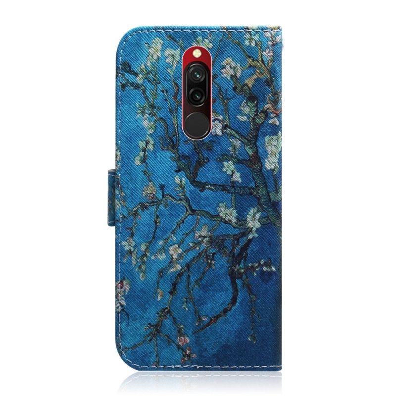 Flip Cover Læder Xiaomi Redmi 8 Blomstrende Trægren Original