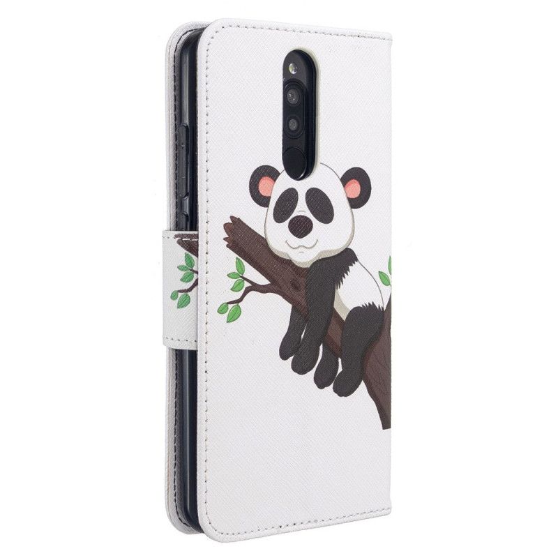 Flip Cover Læder Xiaomi Redmi 8 Doven Panda Original