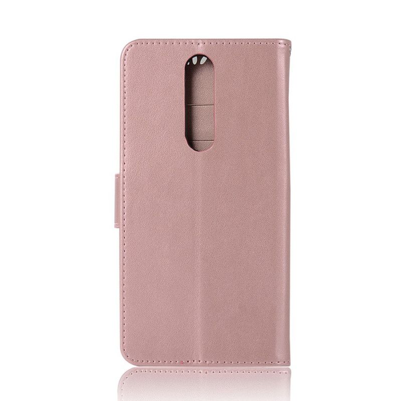 Flip Cover Læder Xiaomi Redmi 8 Rose Gold Drømfanger Til Ugle I Lædereffekt Original