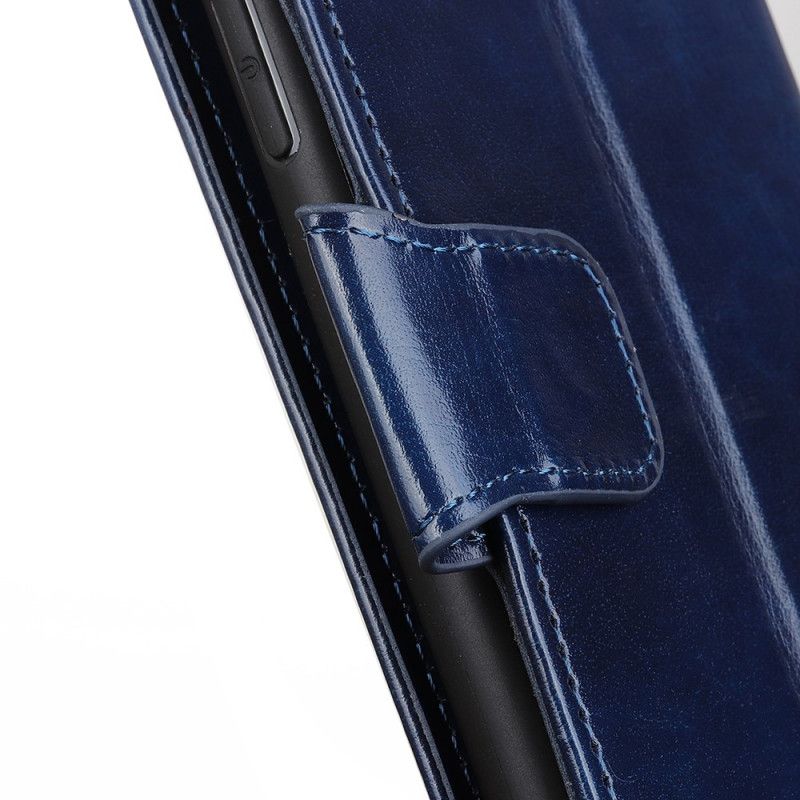 Flip Cover Læder Xiaomi Redmi 8 Sort Blank Imiteret Læder