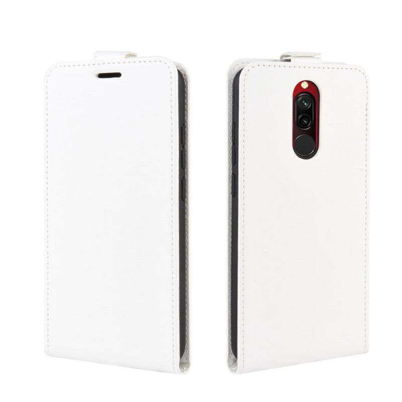 Flip Cover Læder Xiaomi Redmi 8 Sort Foldning Af Lædereffekt Original