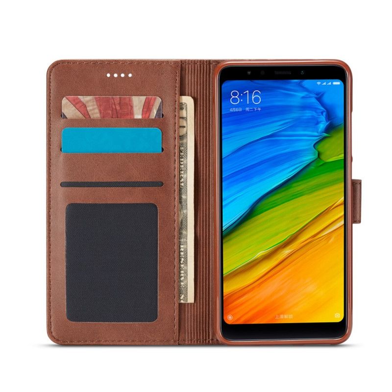 Flip Cover Læder Xiaomi Redmi 8 Sort Lc.Imeeke Lædereffekt Original