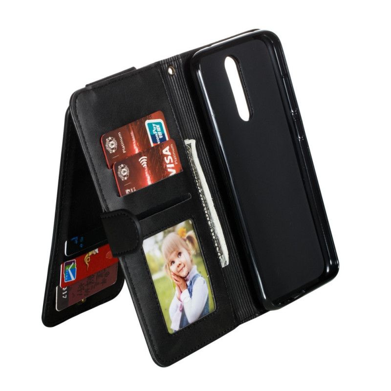 Flip Cover Læder Xiaomi Redmi 8 Sort Rem Ydeevne Original