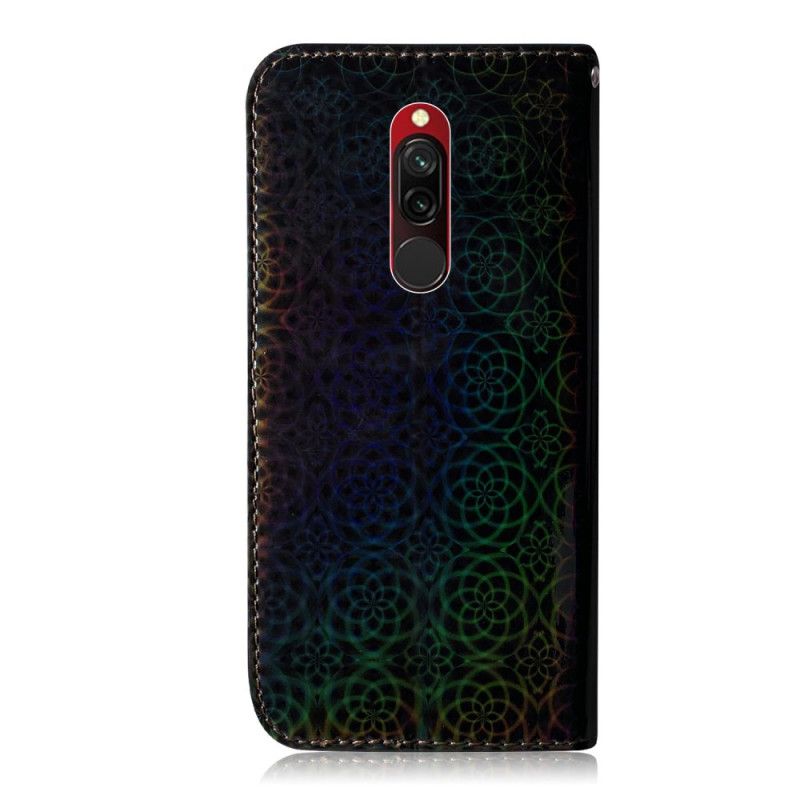 Flip Cover Læder Xiaomi Redmi 8 Sort Ren Farve Original