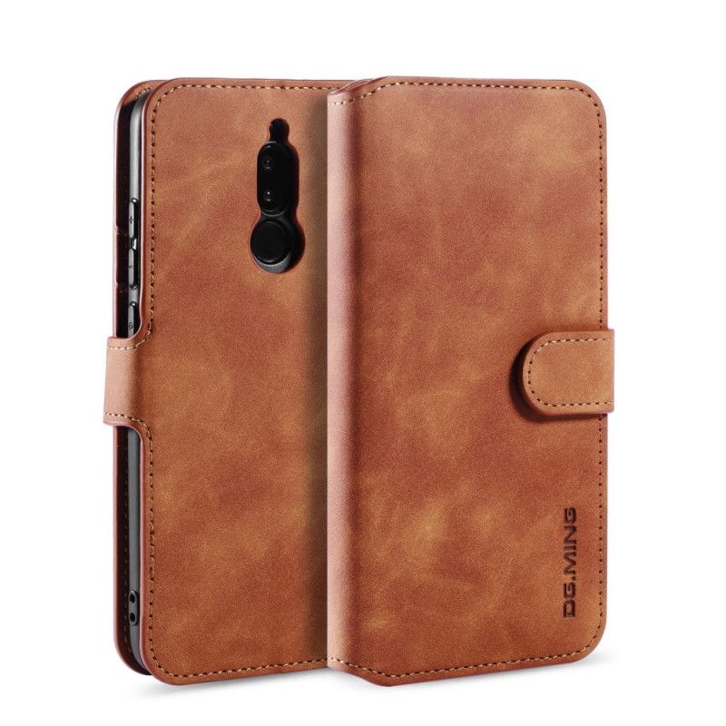 Flip Cover Læder Xiaomi Redmi 8 Sort Retro Dg.Ming