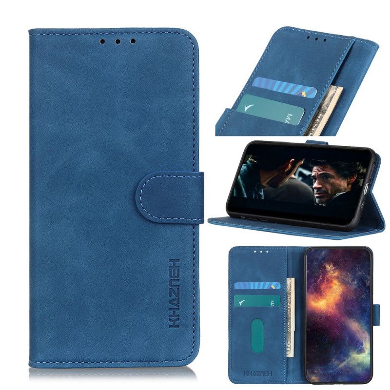 Flip Cover Læder Xiaomi Redmi 8 Sort Vintage Khazneh Læder Effekt Mat