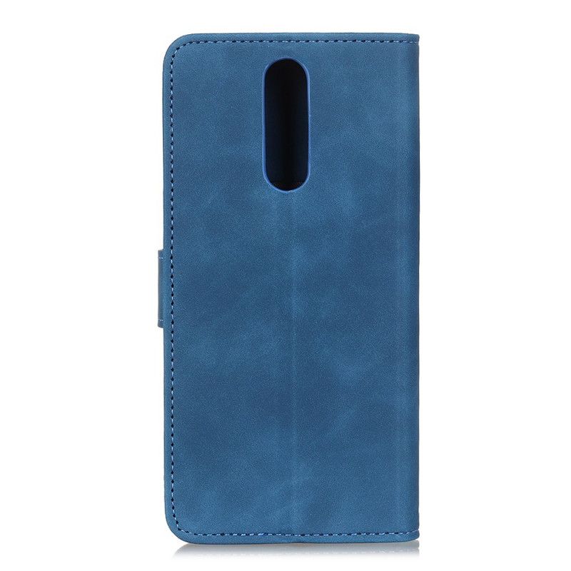 Flip Cover Læder Xiaomi Redmi 8 Sort Vintage Khazneh Læder Effekt Mat