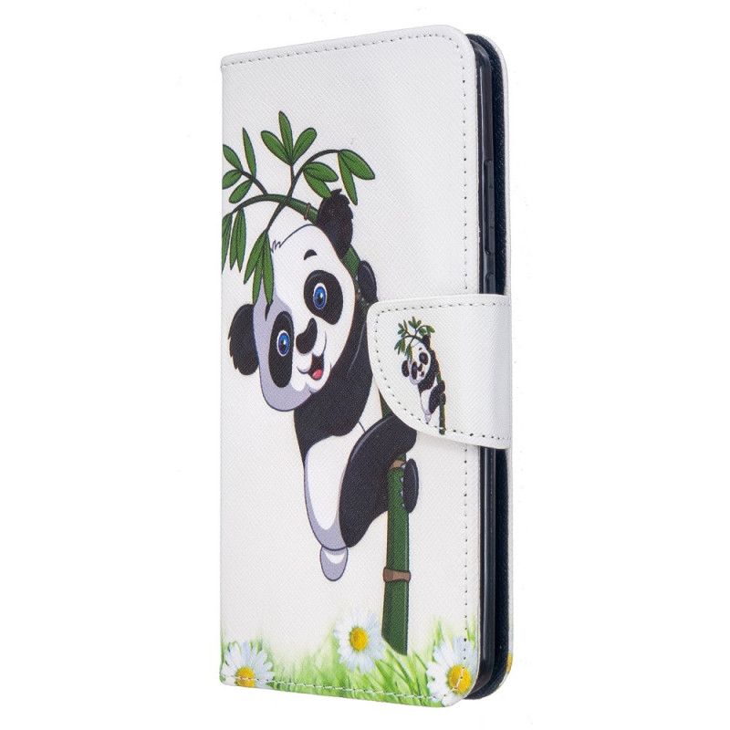 Flip Cover Xiaomi Redmi 8 Mobilcover Panda På Bambus