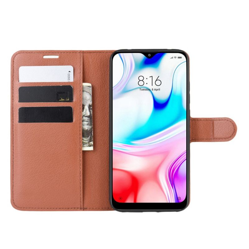 Flip Cover Xiaomi Redmi 8 Sort Mobilcover Klassisk Kunstlæder