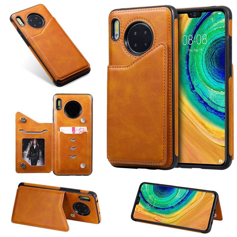 Cover for Huawei Mate 30 Brun Multifunktionel Kortholder