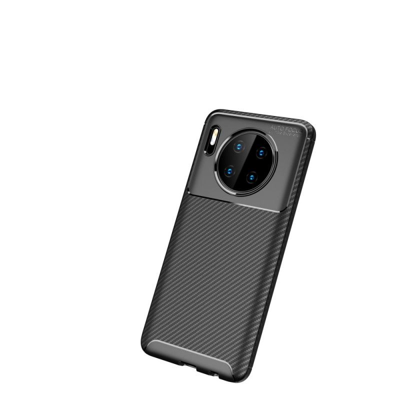 Cover for Huawei Mate 30 Sort Fleksibel Kulfiberstruktur