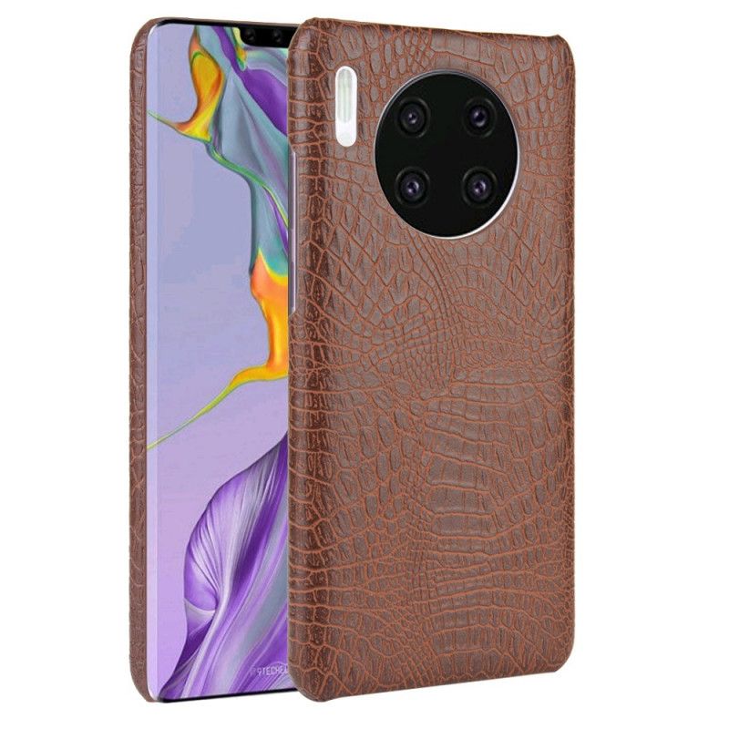 Cover for Huawei Mate 30 Sort Krokodillehudstil