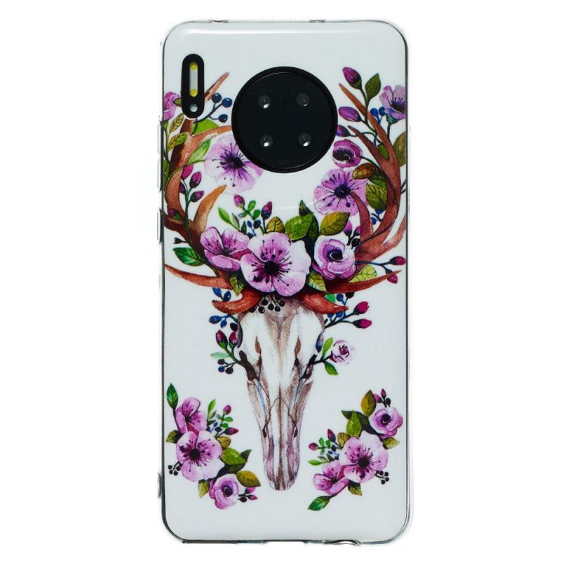 Cover Huawei Mate 30 Fluorescerende Blomstrende Elg