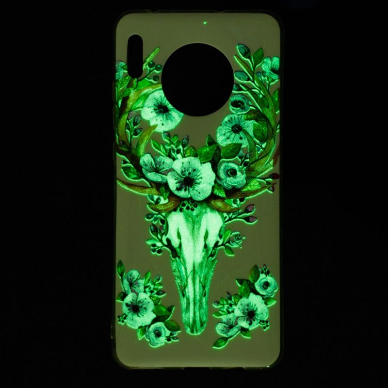 Cover Huawei Mate 30 Fluorescerende Blomstrende Elg