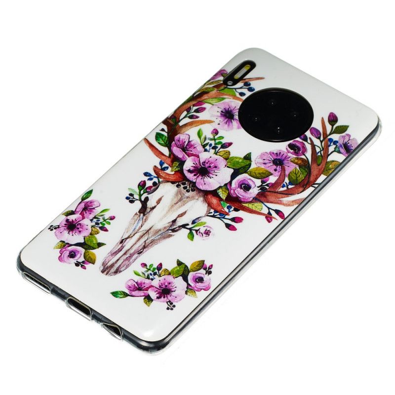 Cover Huawei Mate 30 Fluorescerende Blomstrende Elg