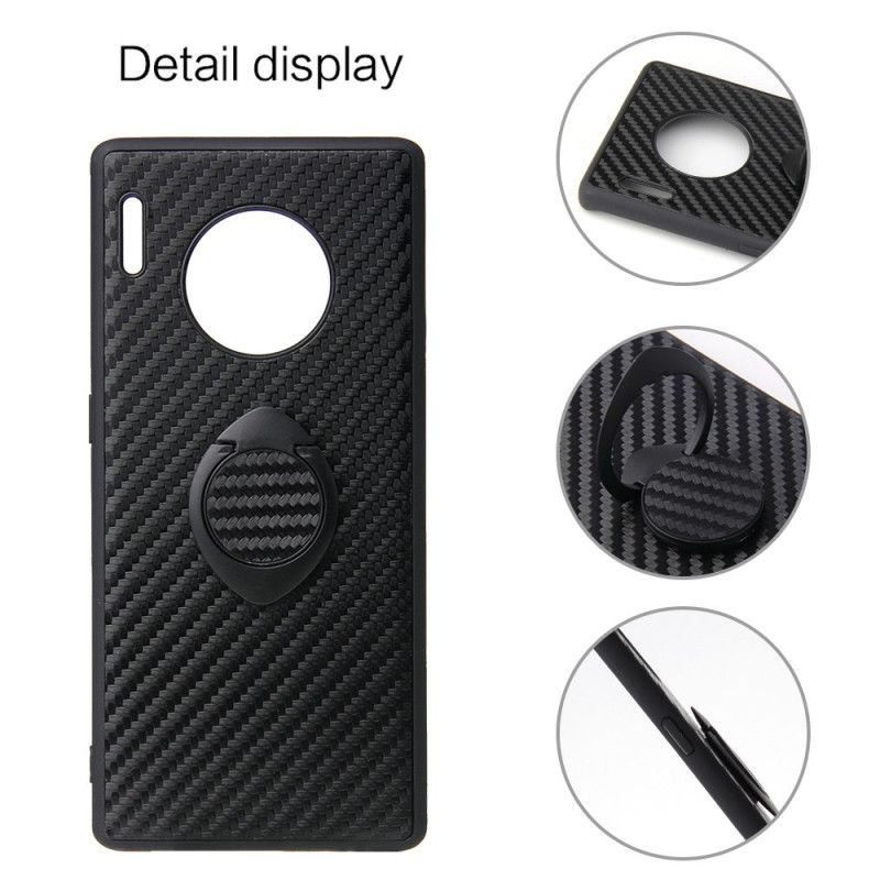 Cover Huawei Mate 30 Kulfiber Ringstøtte