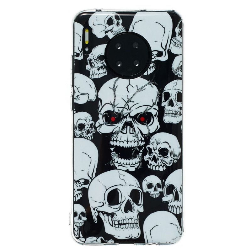 Cover Huawei Mate 30 Opmærksomhed Fluorescerende Kranier