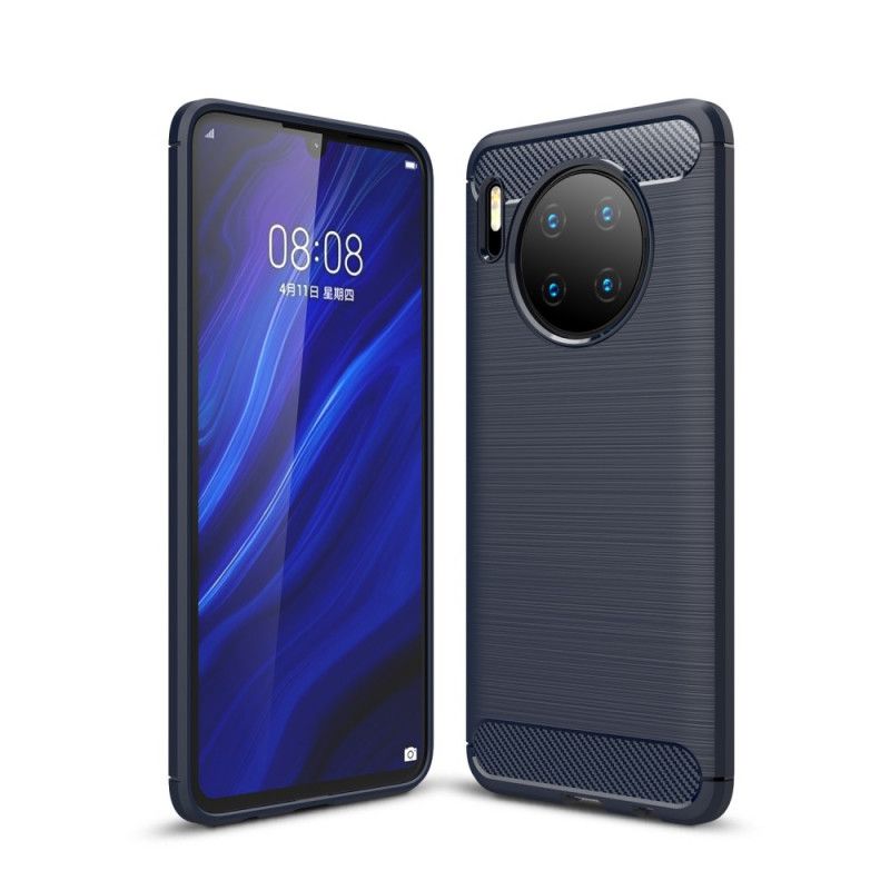 Cover Huawei Mate 30 Sort Børstet Kulfiber