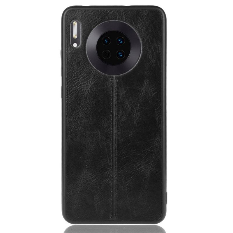 Cover Huawei Mate 30 Sort Syet Lædereffekt