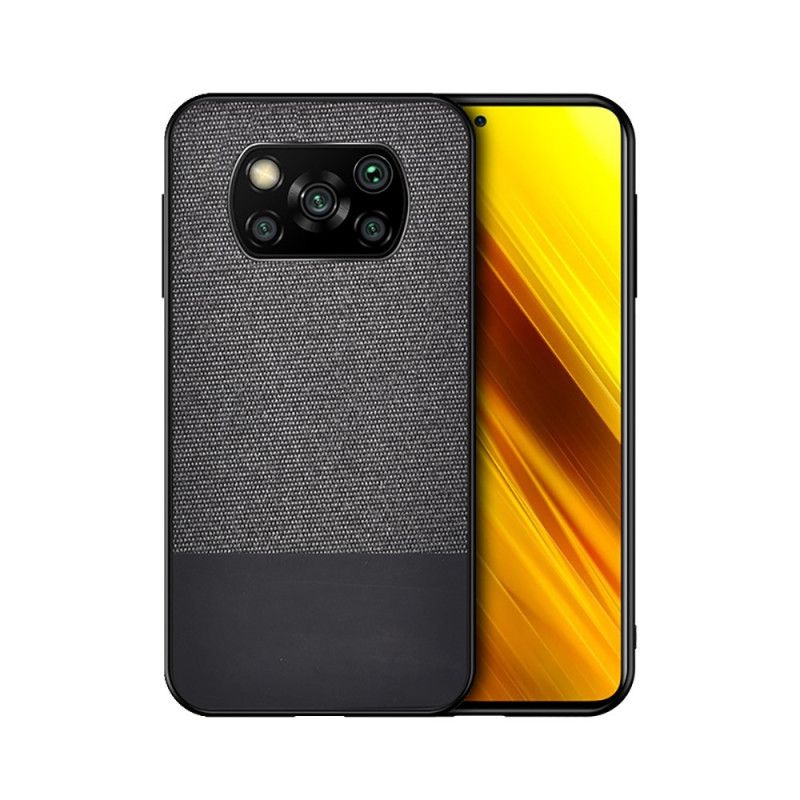 Cover for Xiaomi Poco X3 Sort Kunststof Læder Bidestruktur