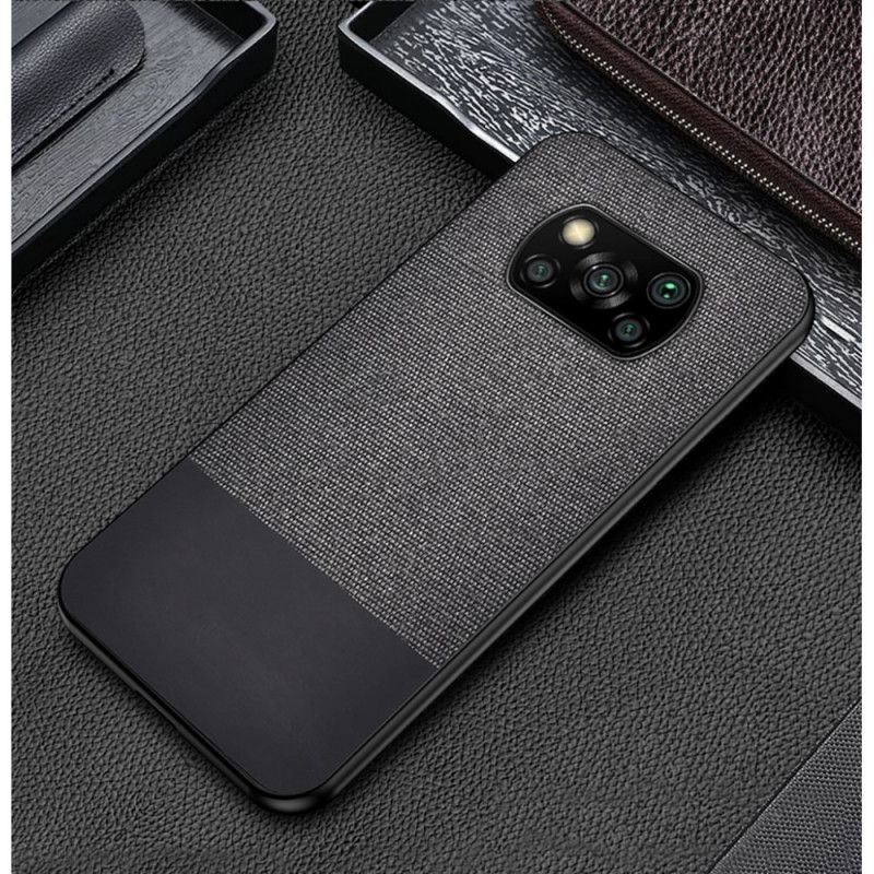 Cover for Xiaomi Poco X3 Sort Kunststof Læder Bidestruktur