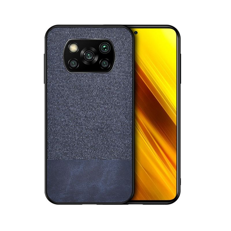 Cover for Xiaomi Poco X3 Sort Kunststof Læder Bidestruktur