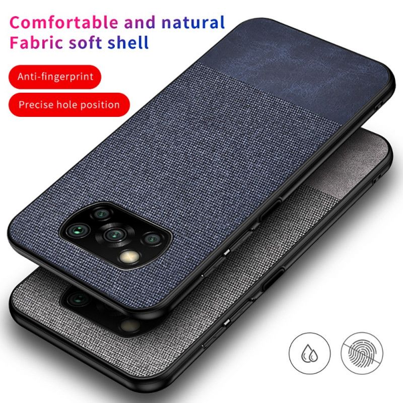 Cover for Xiaomi Poco X3 Sort Kunststof Læder Bidestruktur