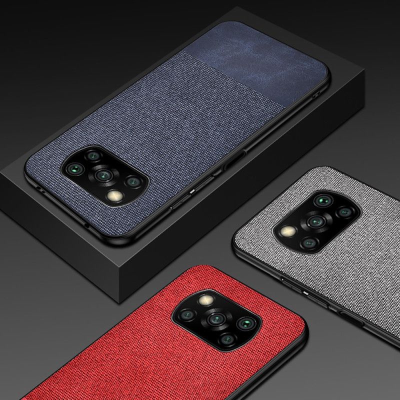 Cover for Xiaomi Poco X3 Sort Kunststof Læder Bidestruktur