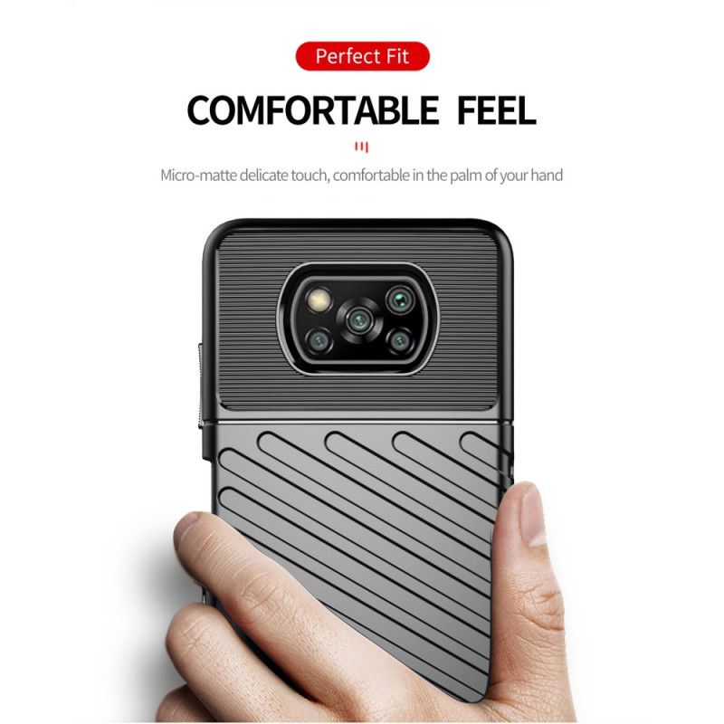 Cover for Xiaomi Poco X3 Sort Torden Serie