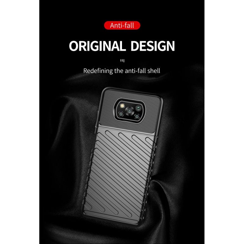 Cover for Xiaomi Poco X3 Sort Torden Serie