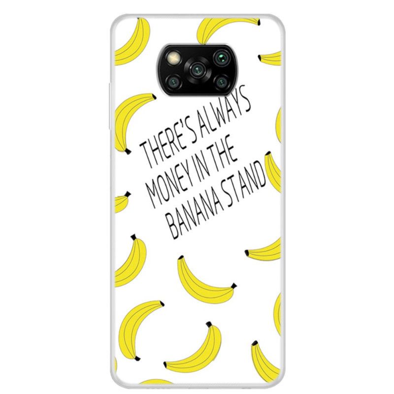 Cover Xiaomi Poco X3 Gennemsigtige Bananpenge