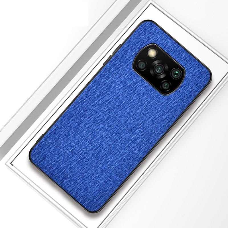 Cover Xiaomi Poco X3 Sort Stoftekstur