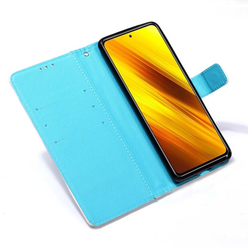 Flip Cover Læder for Xiaomi Poco X3 Miss Ugle