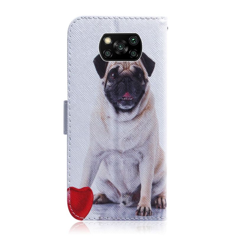 Flip Cover Læder Xiaomi Poco X3 Mops Hund