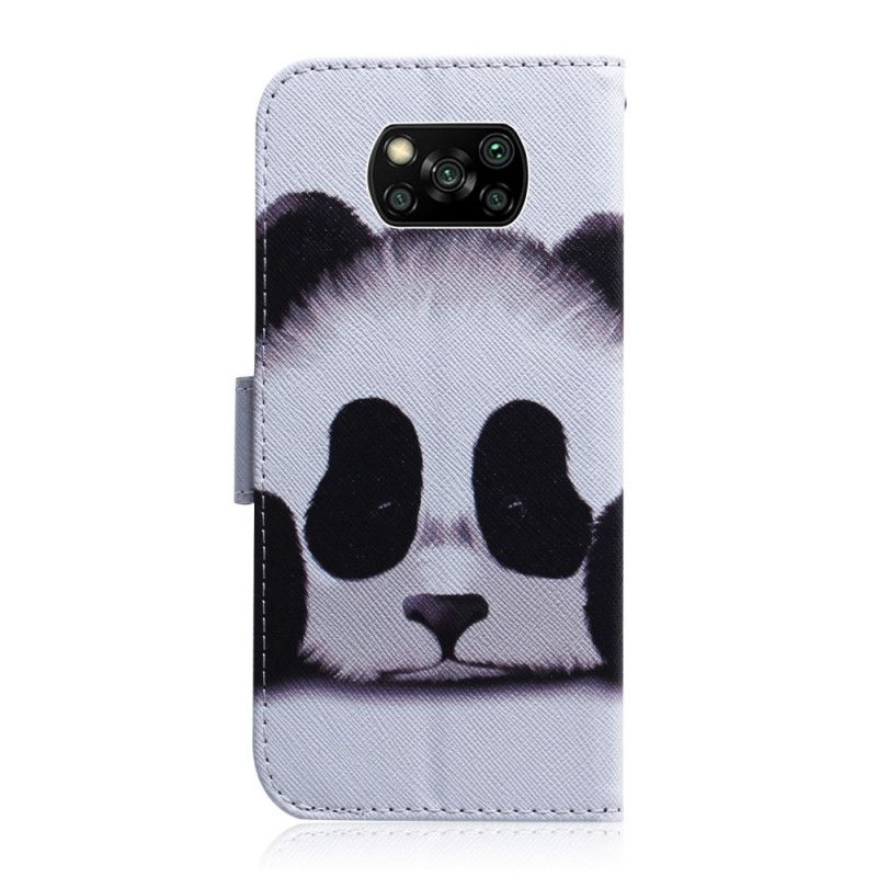 Flip Cover Xiaomi Poco X3 Panda Ansigt