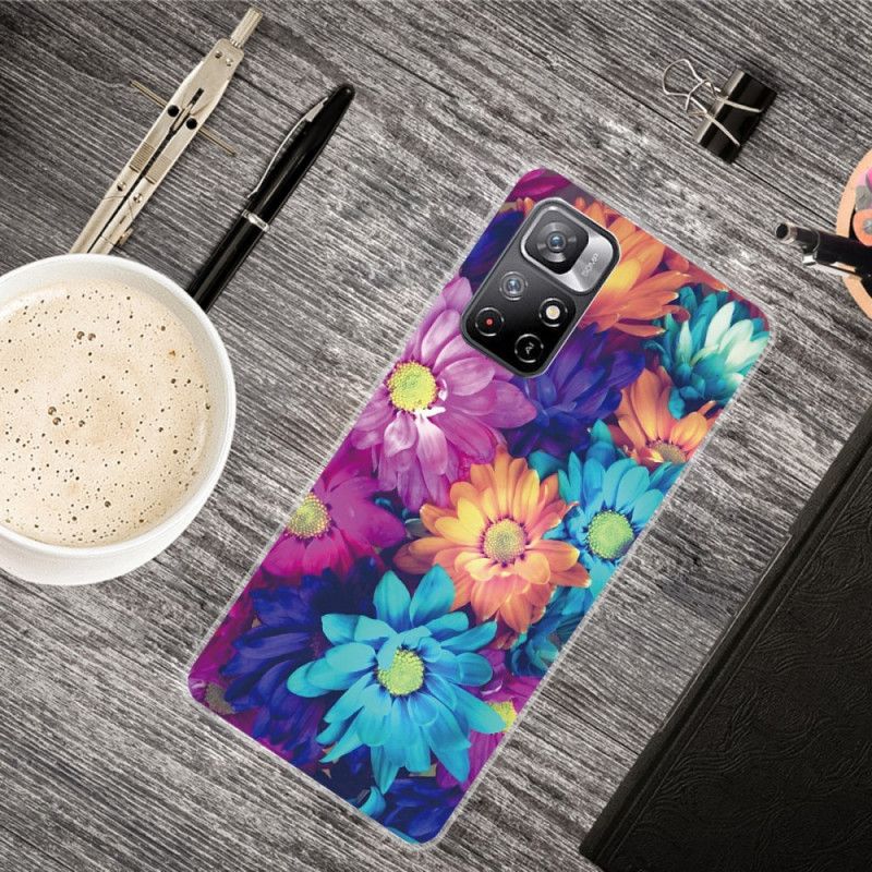 Cover Til Xiaomi Redmi Note 11 / Poco M4 Pro 5g Farverige Tusindfryd