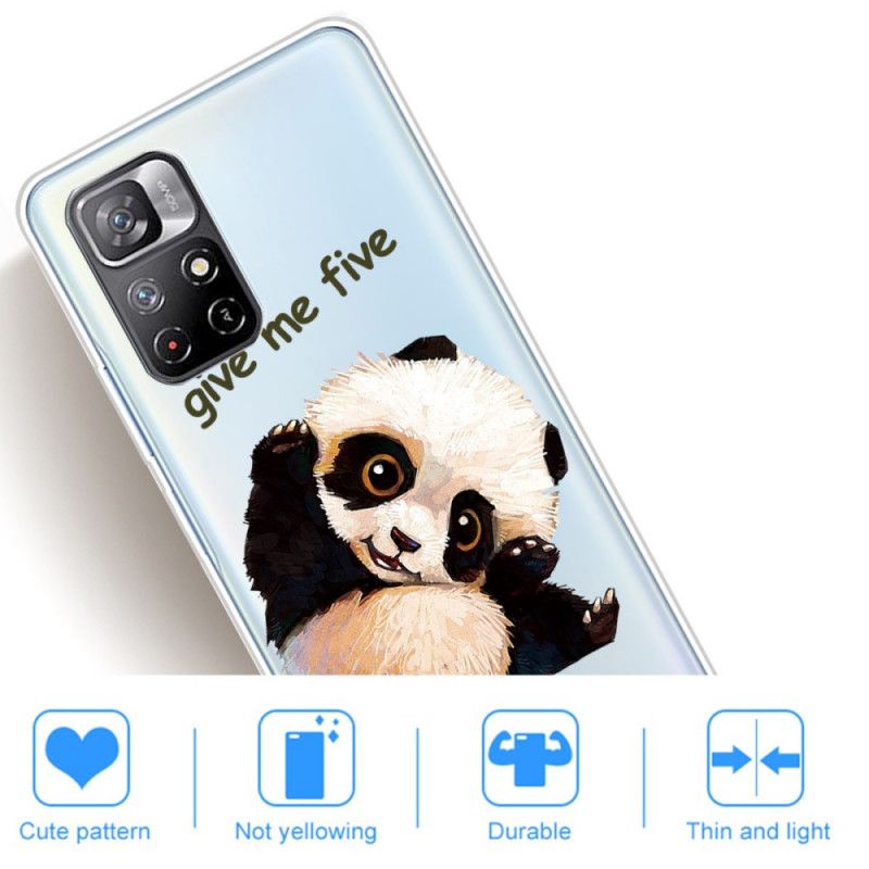 Cover Til Xiaomi Redmi Note 11 / Poco M4 Pro 5g Panda Giv Me Five