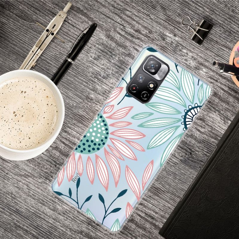 Cover Til Xiaomi Redmi Note 11 / Poco M4 Pro 5g Ren Blomst