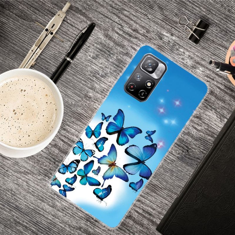 Cover Til Xiaomi Redmi Note 11 / Poco M4 Pro 5g Sommerfugle Sommerfugle