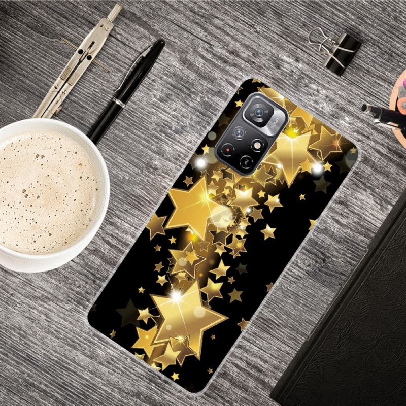 Cover Til Xiaomi Redmi Note 11 / Poco M4 Pro 5g Stjerner