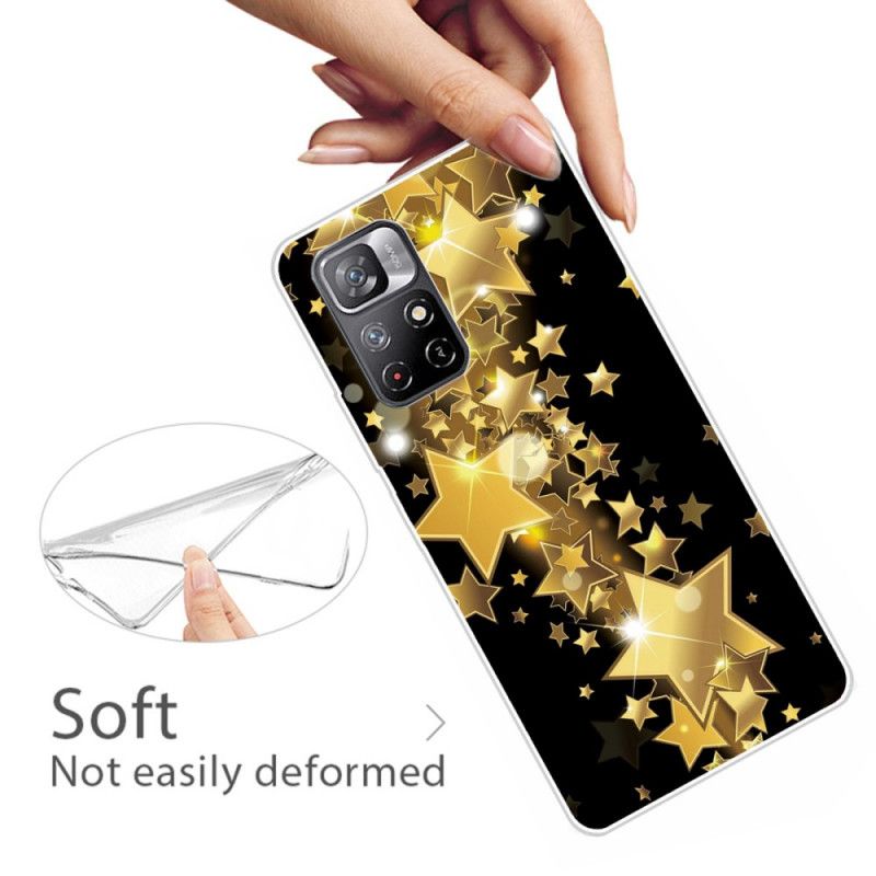 Cover Til Xiaomi Redmi Note 11 / Poco M4 Pro 5g Stjerner