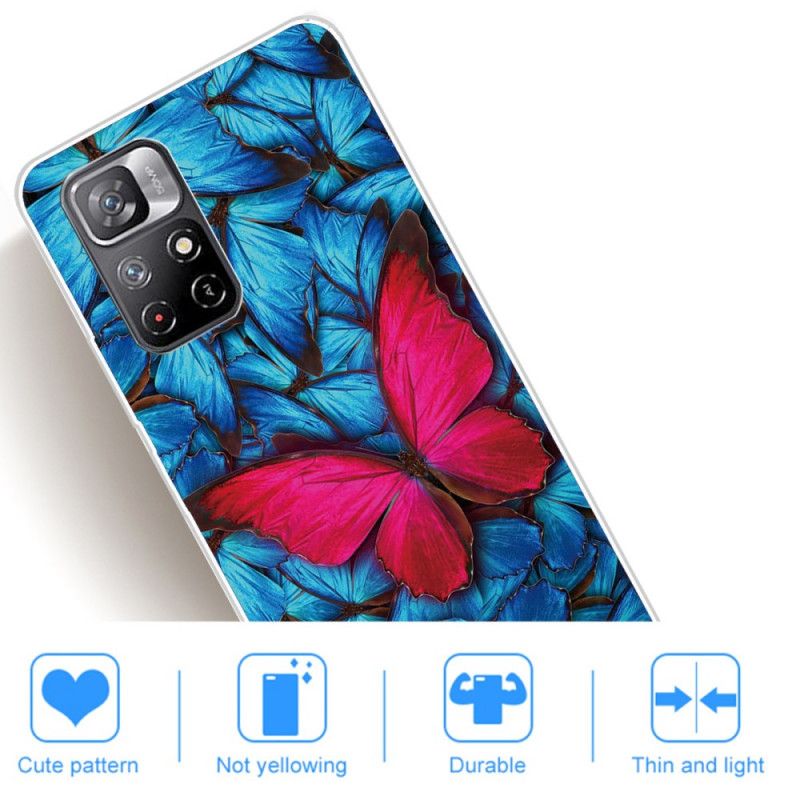 Cover Til Xiaomi Redmi Note 11 / Poco M4 Pro 5g Vilde Sommerfugle