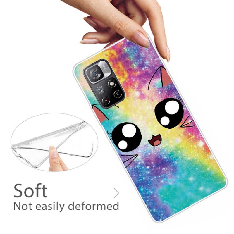 Cover Xiaomi Redmi Note 11 / Poco M4 Pro 5g Cat Tegnefilm